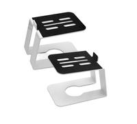 Générique Paire de Supports de Bureau en métal pour unités de 3 à 4 Pouces, Ensemble de Supports de Bureau inclinés pour Home Studio, Jeux et Station de Travail, Configuration de Bureau à Droite