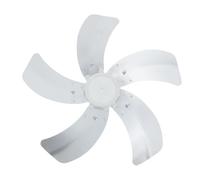 Générique Pales de remplacement pour ventilateur électrique, 5 pales en aluminium argenté, 40 cm, fonctionnement silencieux, pour ventilateurs sur pied et de table