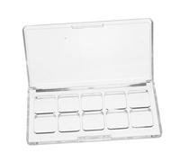 Générique Palette de Boîte de Rangement Transparent pour Fards à Paupières Blush et Highlighters Contenant pour DIY Cosmétiques Compartiments