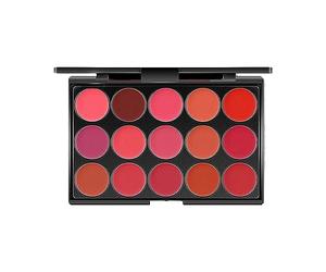 Générique Palette de Maquillage pour Les Lèvres avec 15 Teintes de Gloss, Non Collantes, pour Un Maquillage de Mariage Parfait, Modèle A