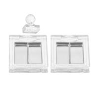 Générique Palette de Maquillage Rechargeable 6 Compartiments en Plastique Blanc Étui de Rangement pour Fards à Paupières, Rouges à Lèvres et Correcteur Teint, Kit Cosmétique DIY Compact