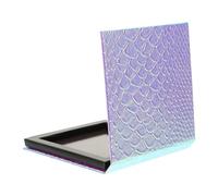 Générique Palette Fard Paupières Vide Magnétique Petit Format Motif Écailles Sirène Boîte Rangement Maquillage Portable pour Fards à Paupières DIY Voyage