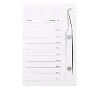 Générique Palette Magnétique pour Extensions de Cils en Acrylique Blanc Support Compact et Portable Graduation Outil Professionnel pour Salon de Beauté et Pose D’Extensions Individuelles