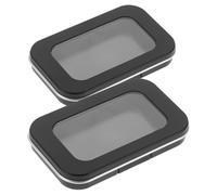 Générique Palette Magnétique Vide 2 Pièces Miroir Compact Portable pour Fards à Paupières et Blush, Compatible Godets Aimantés et Usage Voyage Quotidien