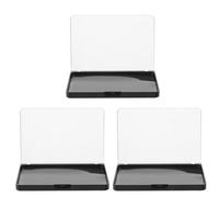 Générique Palette Magnétique Vide Rangement Sécurisé des Fards à Paupières et Aimants Intégrés 3pcs en Plastique Couvercle Transparent