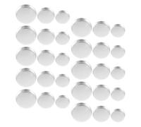 Générique Palettes de Maquillage 30 Godets Ronds Vides en Aluminium 15Mm 20Mm 26Mm Distributeurs Cosmétiques pour Fards à Paupières Blushs et Highlighters DIY Rangement Voyage