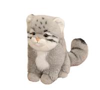 Générique Pallas Cat Plush - Plush+PP Cotton, Small 7.09in / Medium 8.66in / Large 11.81in Soft Stuffed Doll | Cuddly Cute Kids Toy for Boys, Girls, Living Room, Kids Room, Couch, Car, Bed