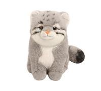 Générique Pallas Cat Stuffed Animal - 11.81 inches, Soft Plush Toy, Cuddly Cat Doll | PP Cotton Filled Cushion, Cute Home Decoration for Bedroom, Game Room, Couch, Car, Bed, Kids and Adults