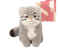 Générique Pallas Cat Stuffed Animal - 11.81 inches, Soft Plush Toy, Cuddly Cat Doll | PP Cotton Filled Cushion, Cute Home Decoration for Bedroom, Game Room, Couch, Car, Bed, Kids and Adults