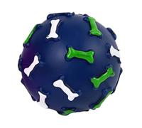 Générique Palline Squeaky per Cani - 8 Cm Giocattolo Da Morso Cuccioli Con Stampa Osso | Palla Cuccioli Da Esterno | per Proprietari Di Animali Addestratori Amanti Degli Animali CASA Giardino