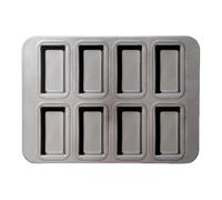 Générique Pan de cuisson Brownie, Pan de pain à la banane,Petite casserole de pain de viande - 8 cavité divisée Rectangle Viande Plateau antiadhésif pour muffin, brownies, cupcake, cheesecake