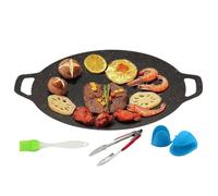 Générique Pan de grillade - fer rond pour faire du barbecue à la friture | Ustensiles de cuisine antiadhérents pour exteri