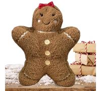 Générique Pan Di Peluche - Bambola Natalizia Gingerbread Man | Decorativo Soffice per Feste E Foto | Idea Regalo Natale per Bambini E Adulti
