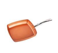 Générique Pancake Pan - Nonstick Grill Pan For Steak | Dishwasher Safe Square Cookware For Cooking Frying Sauteing RV Camping Breakfast Egg Chicken Beef Electric Stove