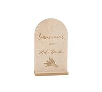 Générique - PANCARTE BOIS PAMPA MOT GRAVÉ SUR SOCLE 24X12CM