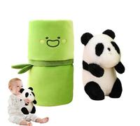 Générique Panda Bamboos en Peluche, Panda à l'intérieur de la Peluche de bambous - Gamin Jouet Mignon Dessin Anime Super Doux en,Panda en en
