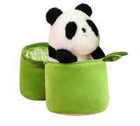 Générique Panda Bamboos en Peluche, Panda à l'intérieur de la Peluche de bambous - Gamin Jouet Mignon Dessin Anime Super Doux en,Oreiller Animal en Confortable, Compagnon de Sommeil pour pour Le