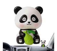 Générique Panda - Décorations de Tableau de Bord, Jolie tête à énergie Solaire pour intérieur de Voiture | Ornement d'animal hochant la tête écologique, pour Camion SUV Van, idée Cadeau de Bureau, St