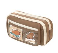 Générique Panda Pencil Case, Large Capacity Stationery Pen Storage Pouch, 8.66x5.12 inches Portable Zipper Pencil Organizer Box with Compartments for Pencils, Pens, and Erasers