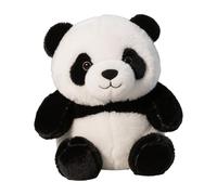 Générique Pandas en Peluche - Huggable Panda Throw Pillow Soft Emotional Authing Companion | Confort en Peluche et Connexion Mignonne Animale pour Adolescents, Adultes, Noir et Blanc, 7,08 Pouces