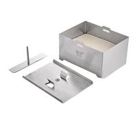 Générique Paneer Maker, 6.3x4.72x3.54 inches Extra Firm Dutch Mold, Stainless Steel Cottage Press Creator, Reusable Kitchen Utensil, Sturdy Paneer Press for Compressed Cheese