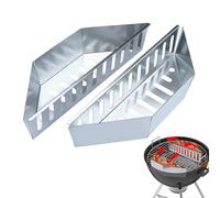 Générique Panier à Charbon,Boîte Robuste Résistante à la Chaleur en 2 Pièces - Support Panier à Charbon pour Grill | pour Cuisine d'Extérieur Pique-Nique Camping Barbecue Jardin et Cheminée