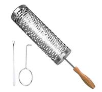 Générique Panier À Grillades - Gadget De Cuisine en Acier Inoxydable avec Poignée Amovible, Panier À Légumes, Accessoire Barbecue Professionnel | Cuisson Uniforme des Aliments, Haute Résistance