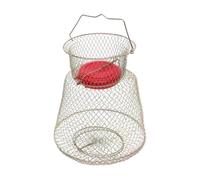 Générique Panier à Poissons Flottant en Acier Galvanisé, Grande Capacité, Portable, Facile à Utiliser, Adapté à La Pêche Sportive et de Loisirs, Inférieur Dia 30cm