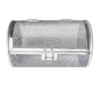 Générique Panier à rôtisserie en Acier Inoxydable 12x23 cm, Cage rotative 360° pour Four et friteuse à air Chaud, Accessoire de Cuisson Polyvalent pour Fruits secs, Noix, châtaignes et Viande