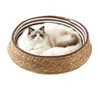 Générique Panier Chat Tissé | Doux, Confortable et pour Toutes Les Saisons,Couchage pour Chat en Corde Tressée - Chambre À Coucher Balcon Garage Rebord De Fenêtre Repos, Et Jeux