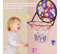 Générique Panier De Basket 2 en 1, De Fléchettes, Jeux de Panneau Sécurisé pour Équipement Sportif Intérieur et Cadeaux Anniversaire Garçons Filles