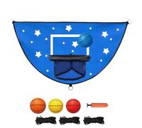 Générique Panier de Basket pour Trampoline,Set de Jeu de Dunk pour | Équipement de Basket pour Trampoline,pour Aire de Jeux, Exercice, Jardin, Parc, fête, extérieur et intérieur