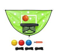Générique Panier de Basket pour Trampoline | Set Jeu Dunk Accessoire avec Ballon Inclus, Aire Jeux, Exercice, Jardin, Parc, fête, extérieur et intérieur