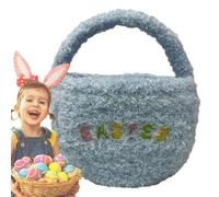 Générique Panier De Pâques - Décoration De Fête en Peluche,Sac À Bonbons De Fête - pour Adolescents Adultes Salle de Classe Salon Bureau