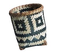 Générique Panier de Rangement en Bambou Décoratif et Résistant à L'usure, Corbeille à Papier Créative pour Salle de Bain ou Bureau, Style Simple et Élégant Plusieurs styles