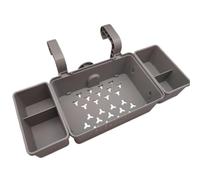 Générique Panier de Rangement Piscine avec Porte-Gobelet Intégré - Fixation Bord Piscine Hors Sol pour Jouets, Snacks, Résistante Maille Épaisse - Compatible Rail Supérieur 3" (BleuB)