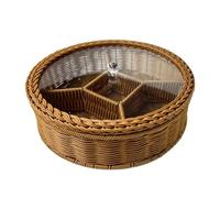 Générique Panier de Rangement, Plateau de Service Compartimenté Polyvalent pour Comptoir, Banquet,