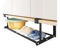 Générique Panier de Rangement sous Étagère - Étagère de Rangement Télescopique sous Bureau,Organisateur Ajustable et Antidérapant pour Salle de Bain Dressing Cuisine Armoire et Cellier