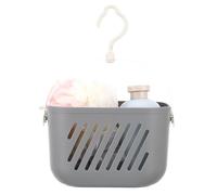 Générique Panier de Rangement Suspendu avec Crochet Rotatif pour Cuisine Panier de Salle de Bain Multifonction avec Drainage Rapide Support Portable pour Shampooing et Accessoires Grise
