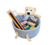 Générique Panier de Rangement Tressé - Organisateur en Corde de Coton Animal,Panier de Rangement Organisateur de Jouets,Pour Jouets, Snacks, Livres, d'Outils à la Maison, Chambre, Salon, Salle