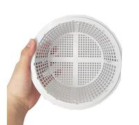 Générique Panier De Skimmer Piscine 19cm,Crépine De Remplacement Durable,Compatible Piscine Enterrée,Hors-Sol,Filtre Skimmer Lavable avec Poignée pour Nettoyage Facile,Accessoire Filtration Eau