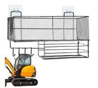 Générique Panier De Tracteur Robuste - Boîte De Rangement Pour Crochet De Camion D'excavatrice, Tapis De Sol Pour Fournitures De Cabine D'excavatrice, Support De Chargement De Pelle De Grue