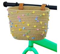 Générique Panier De Vélo pour -Rangement Tissé en Corde De Coton, Suspension Au Guidon, Accessoire Ďe Vélo D'équilibre | Sangles Đe Cycle Faites À La Main, Montagne D́e Route Pliante pour Les