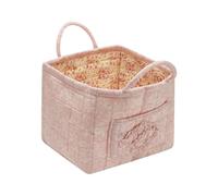 Générique Panier de voiture matelassé | Organiseur de rangement bohème | Panier à linge avec poignées,pour bureau, chambre, pièce, auto, extérieur, voyage, shopping, couches, vêtements, maquillage,