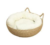 Générique Panier, Niche, Griffoir en Paille avec Coussin Amovible, Respirant, pour Chats et Petits Chiens, Usage Intérieur, 40cmx14cm