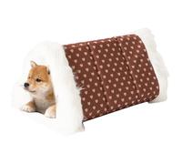 Générique Panier pour Chat Couvert,Nid en Peluche Lavable Chaud Amovible - Nid De Sommeil Et Lit pour Petit Chien,pour Chiot Confort Hiver Repos Sieste Maison Salon Jardin Cour Chambre