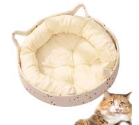 Générique Panier pour Chats, Lit Rond pour Chats Et Petits Chiens Nid Doux, Coussin Nid Griffoir Détente pour Sommeil Intérieur Extérieur Domicile Appartement