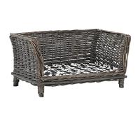 Générique Panier pour Chiens avec Coussin Gris 50x33x30 cm Saule Naturel,Articles pour Animaux,Articles pour Animaux de Compagnie,Accessoires pour Chiens,Paniers pour Chiens,Gris,2.05 KG,170774