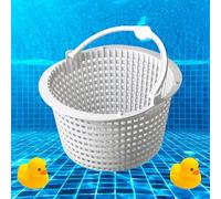 Générique Panier Skimmer Piscine,Panier Skimmer Piscine 18 Cm,Filtre Skimmer Piscine Panier,Panier De Rechange pour Skimmer Standard, Préfiltre De Piscine avec Poignée pour Un Retrait Facile (1pc)