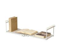 Générique Panier sous-étagère extensible - Rack gain-place pour placard | Corbeille métallique ajustable suspendue - Montage sans outil - Cuisine, armoire, cellier, bureau